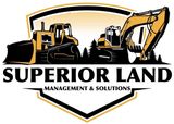Logo: bulldozer and excavator, "SUPERIOR LAND MANAGEMENT & SOLUTIONS."