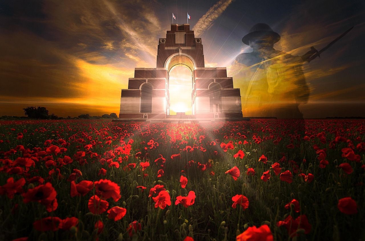 Lest We Forget remembrance poppy symbolizing lasting tribute and cremation services in Pharr, TX