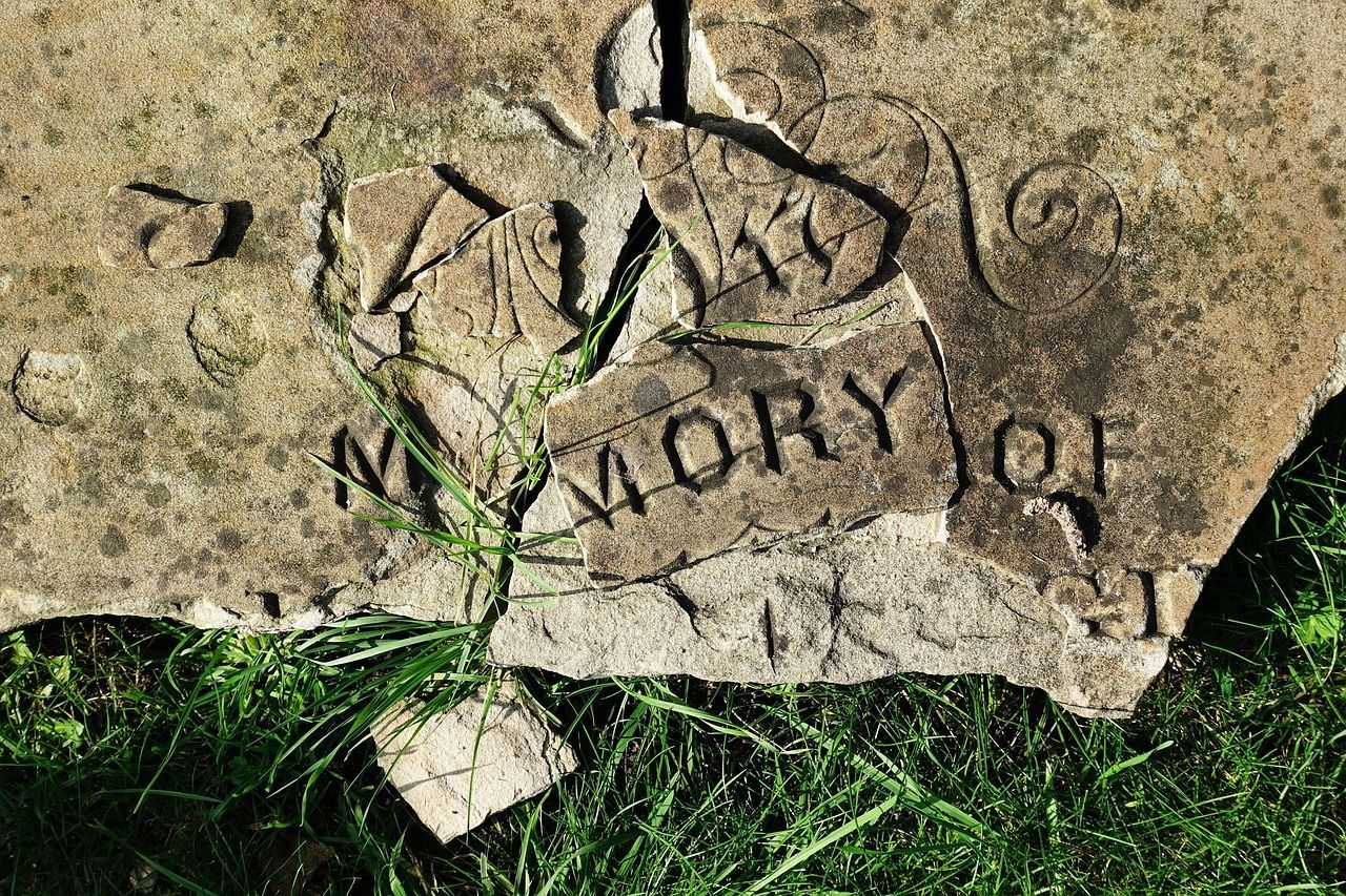 Peaceful gravestone surrounded by nature, symbolizing remembrance and honoring loved ones served by