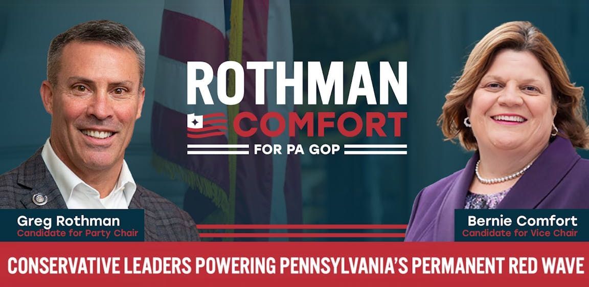 Rothman-Comfort for PA GOP Contact Page Banner