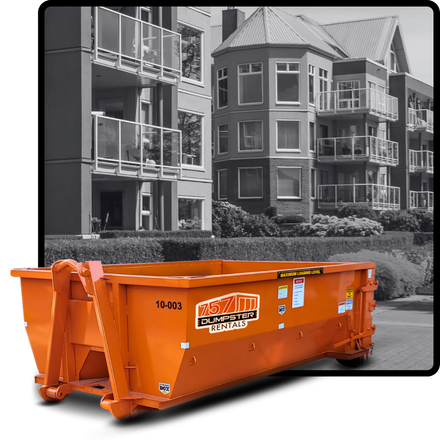 10-yard cubic dumpster