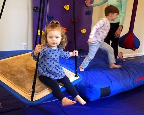 Open Sensory Gym for children to play, jump, swing, run, bounce and climb.