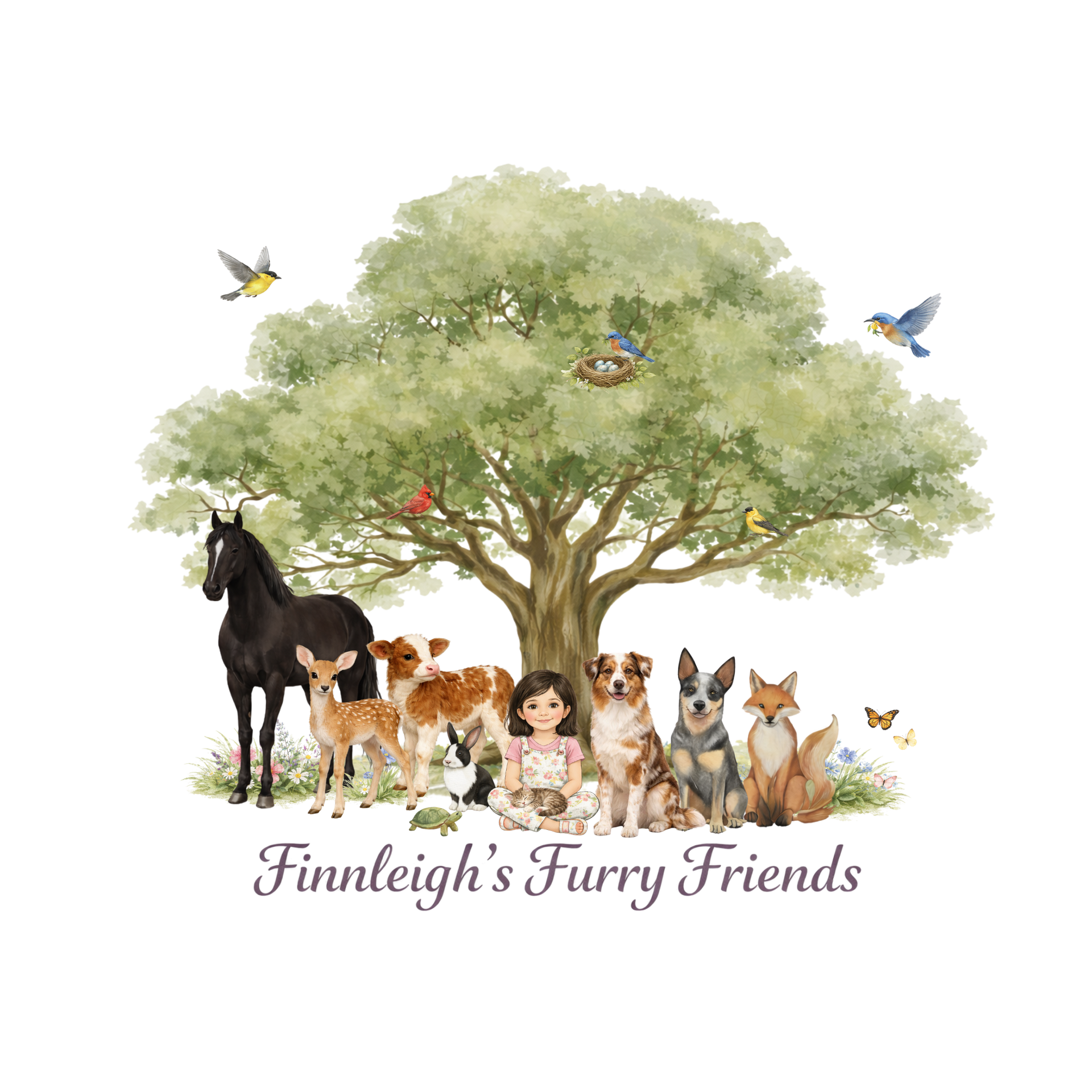 Finnleigh's Furry Friends Logo