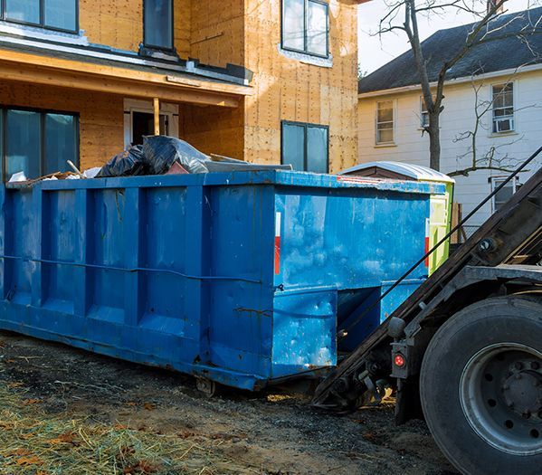 Recycling container trash dumpsters being full with garbage container trash on ecology and environment.