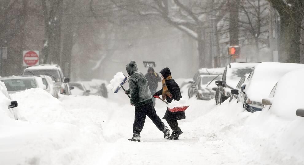 Blizzard caused by a Nor’Easter. Meredith Nierman / WGBH News 