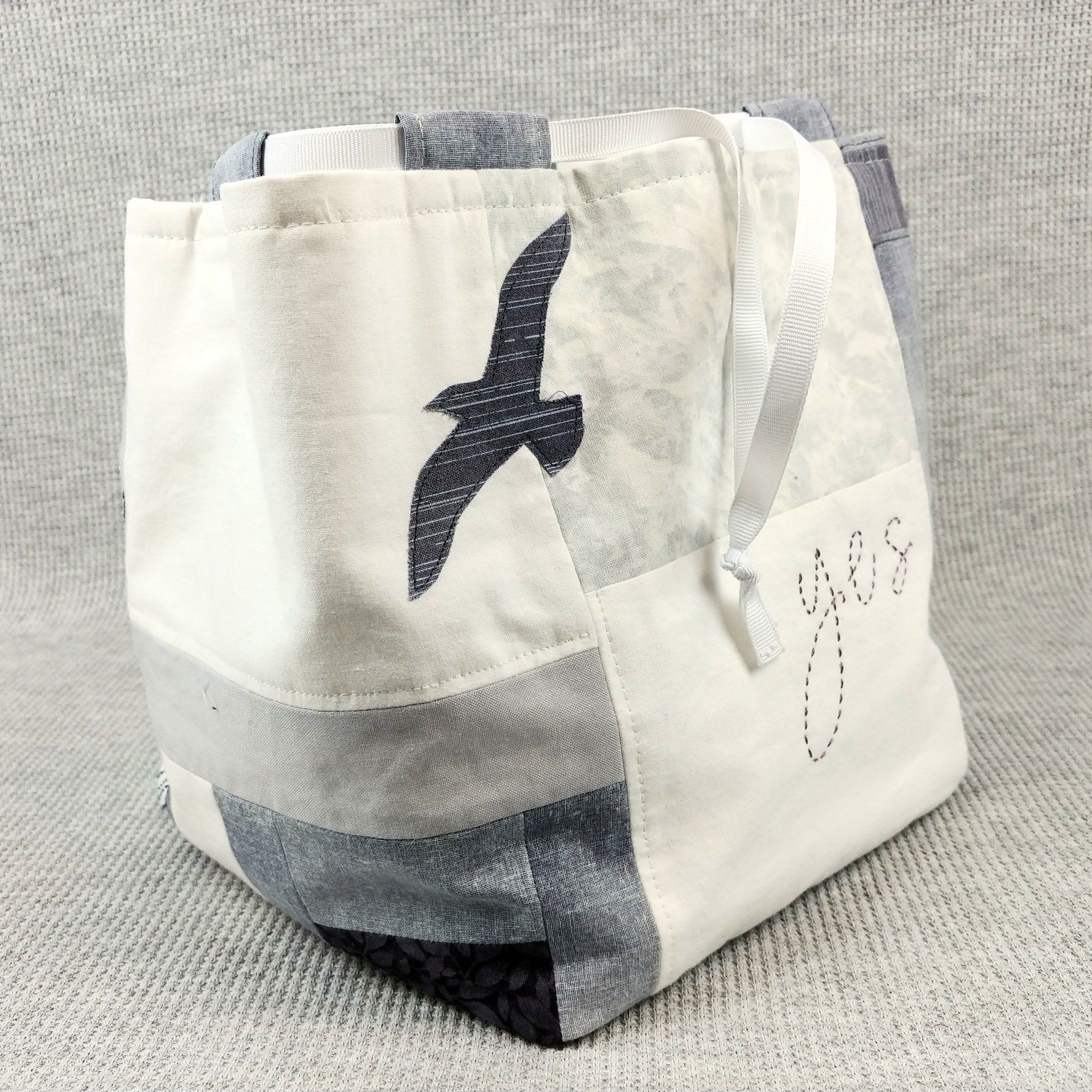 handmade bag from blue skin yarns story bag permission granted