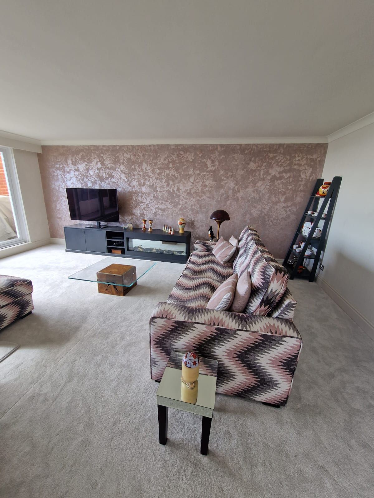 Metallic wall decorating