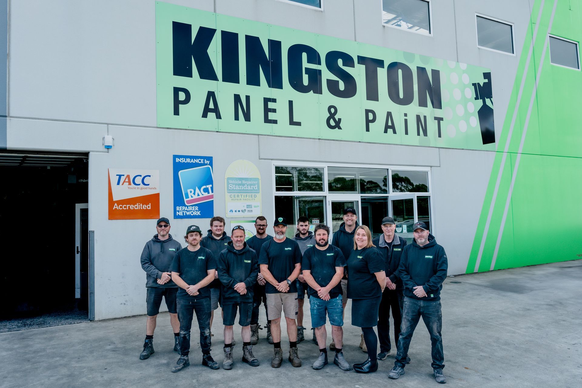 Man is Working on the Underside of a Red Car — Kingborough, TAS — Kingston Panel & Paint