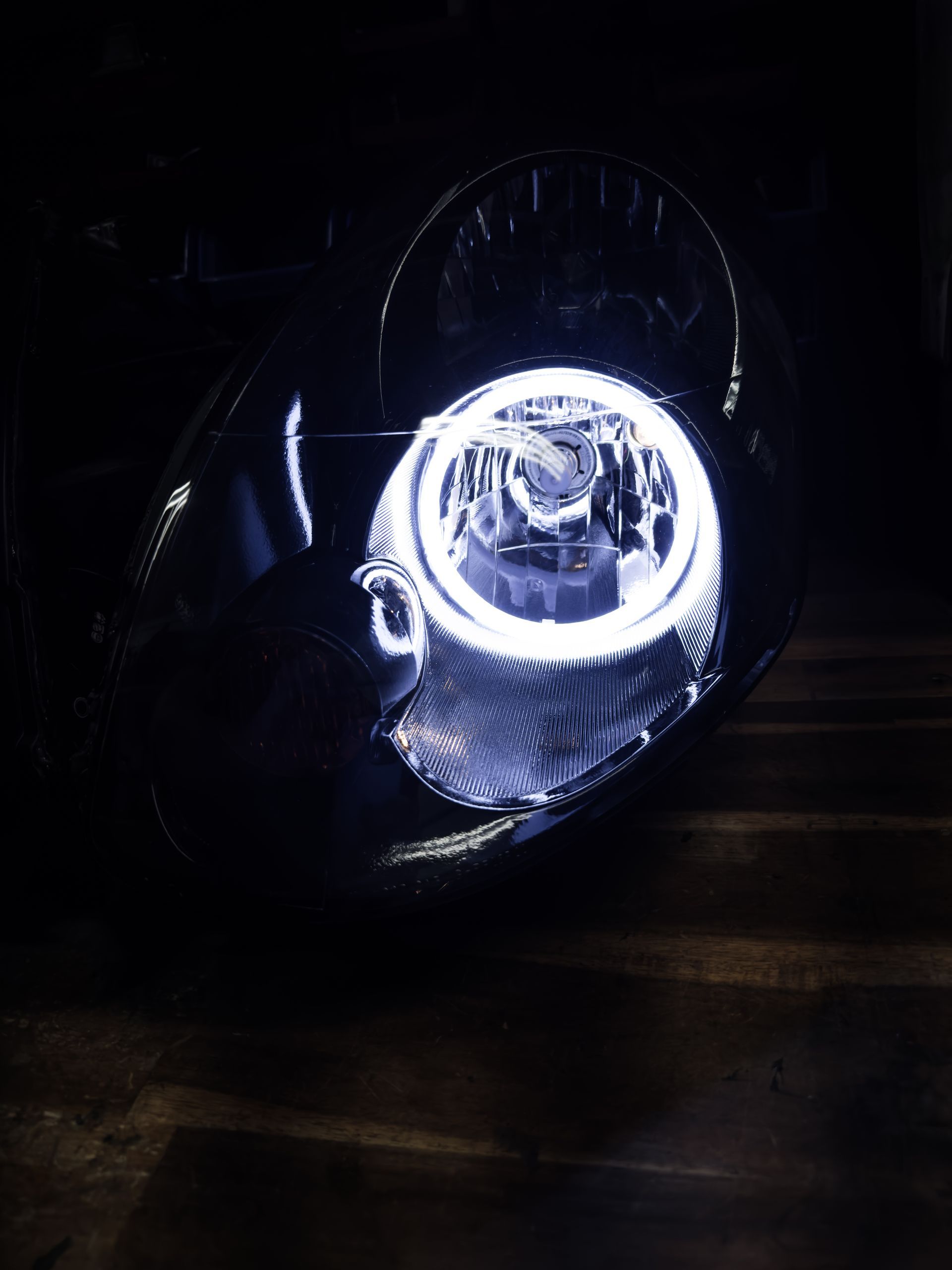 Nissan G35 - Gloss Black, Switchback Halos