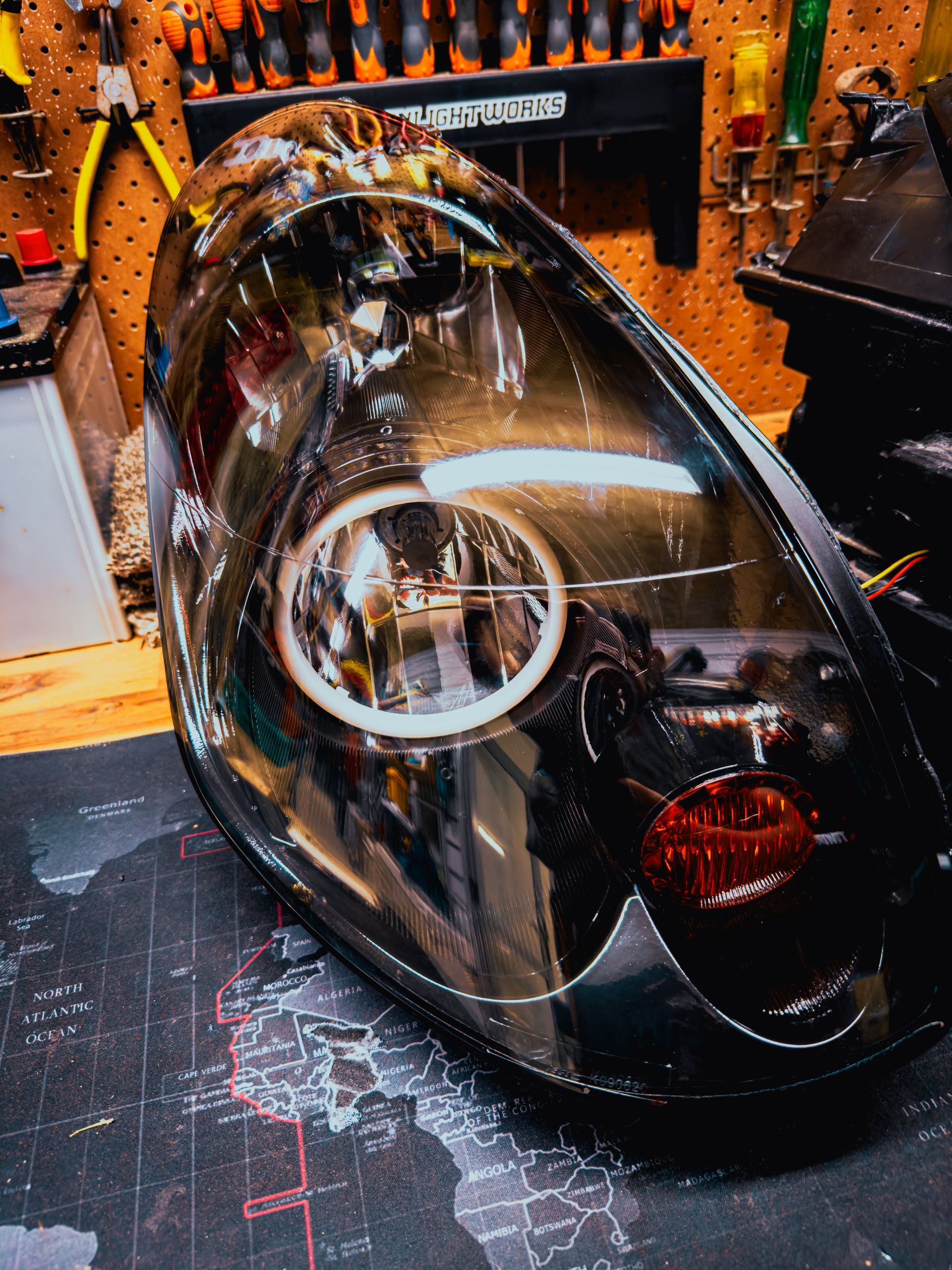 Nissan G35 - Gloss Black, Switchback Halos