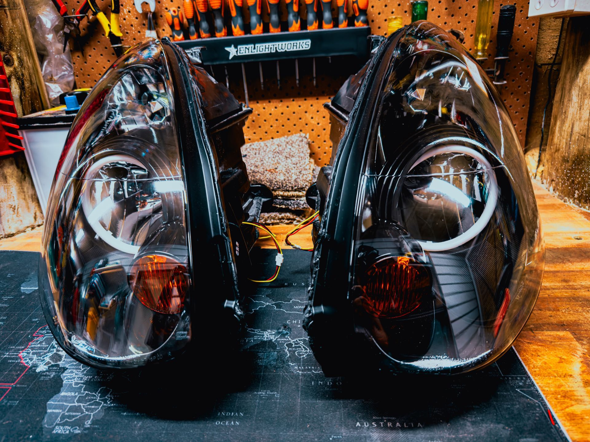 Nissan G35 - Gloss Black, Switchback Halos