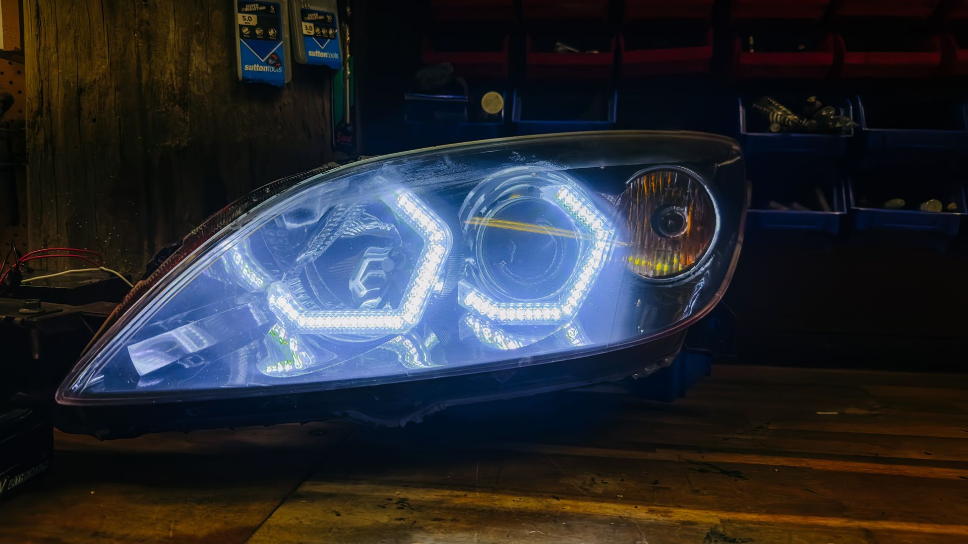 Mazda MPS - Switchback Dual Hex Halos, Gloss Black