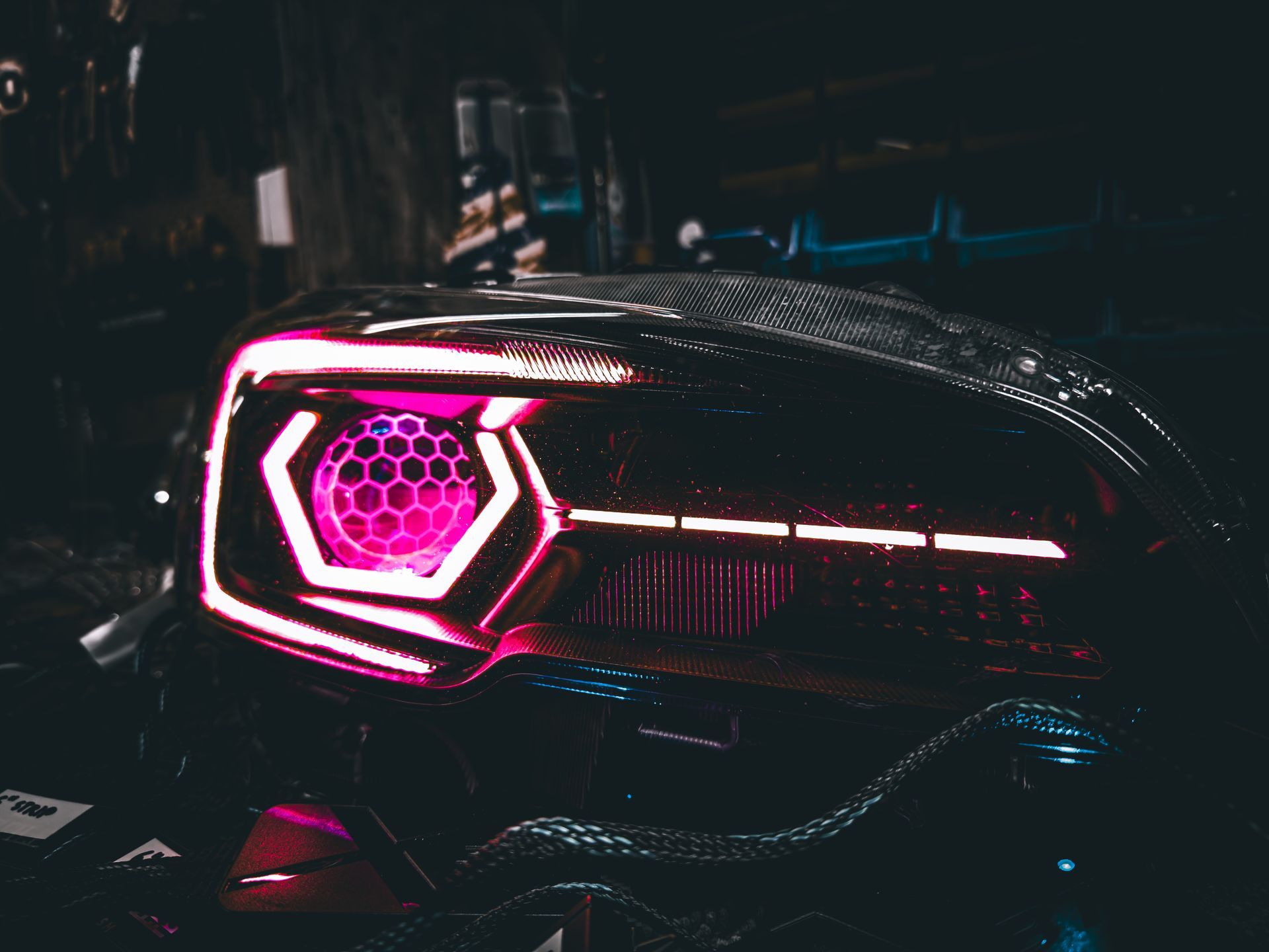 Subaru - Hex RGB, Honeycombed Lens Etched, RGB Demon Eyes, RGB Strip, RGB C-Light, Gloss Blackout