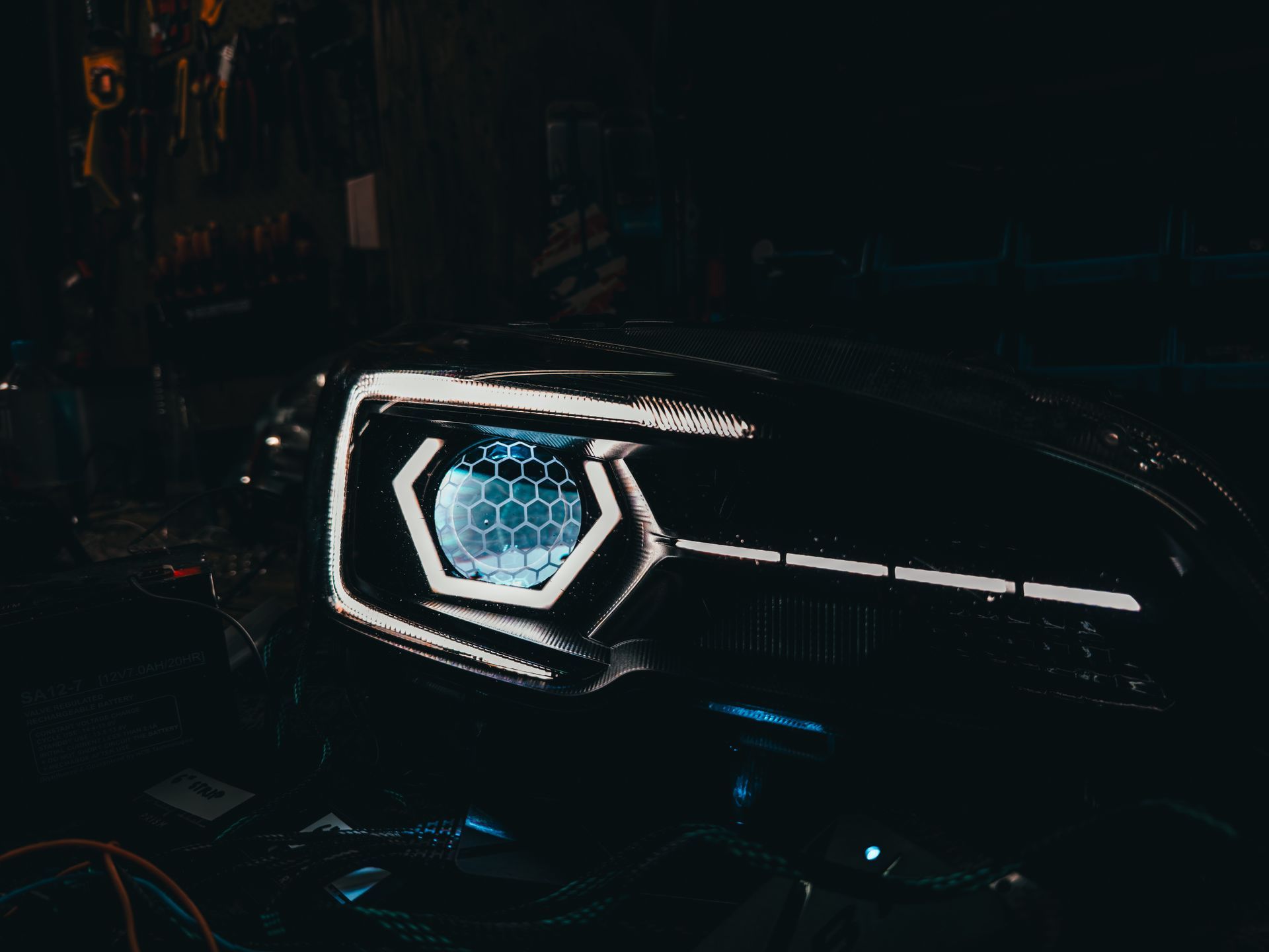 Subaru - Hex RGB, Honeycombed Lens Etched, RGB Demon Eyes, RGB Strip, RGB C-Light, Gloss Blackout