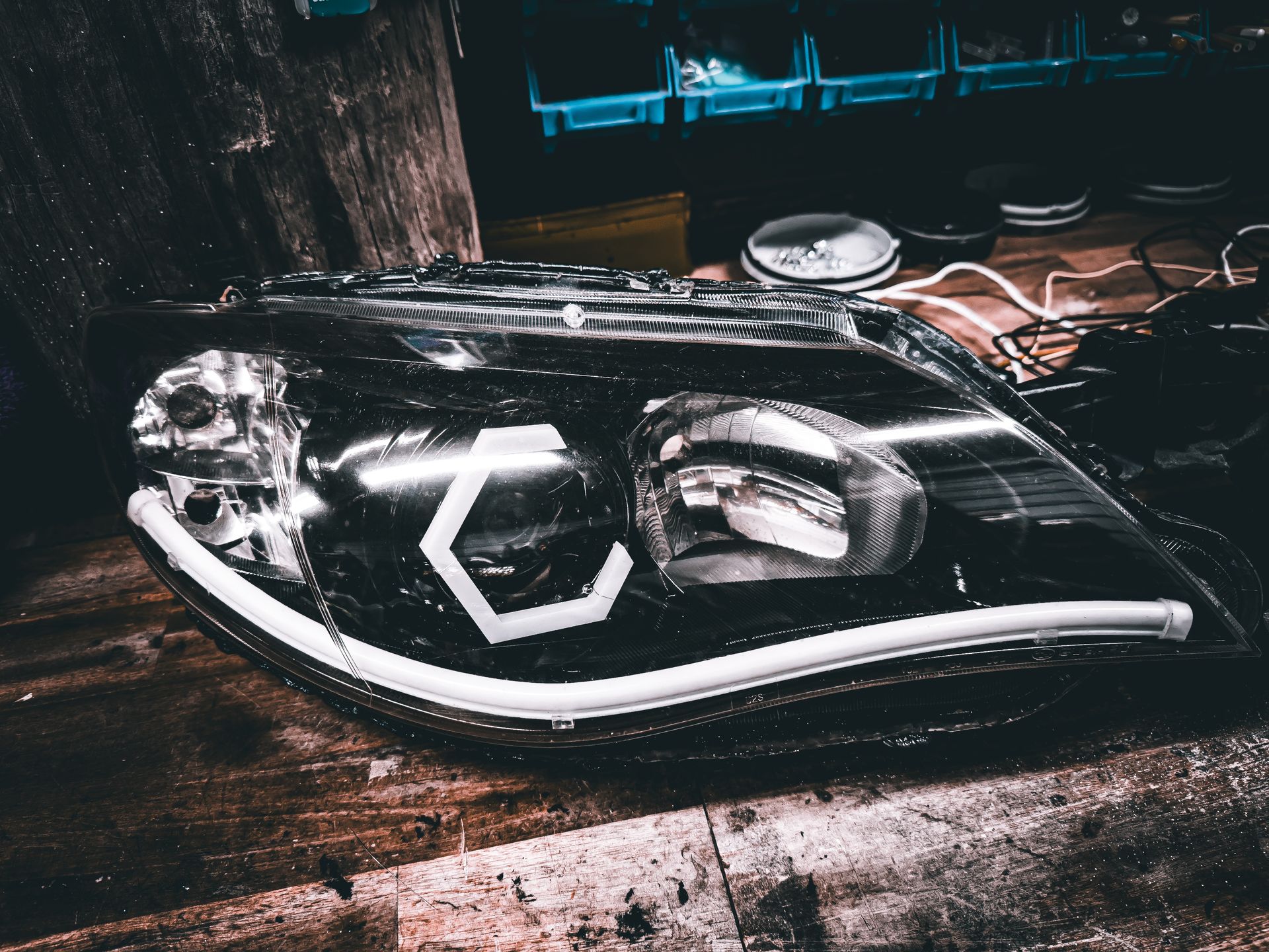 Subaru - RGB Hex Halo, Gloss Black, RGB Strip, RGB Demon Eyes