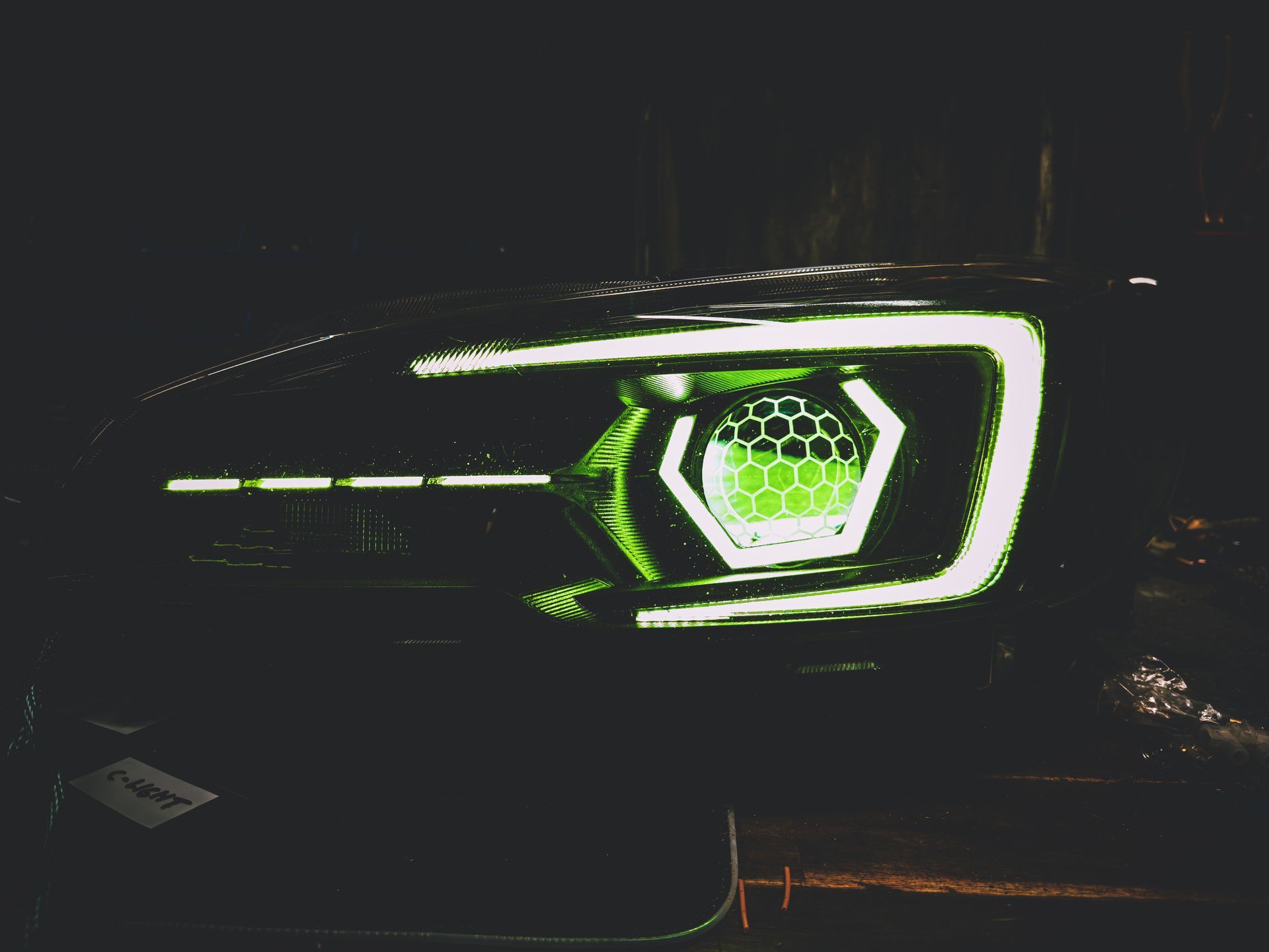 Subaru - Hex RGB, Honeycombed Lens Etched, RGB Demon Eyes, RGB Strip, RGB C-Light, Gloss Blackout