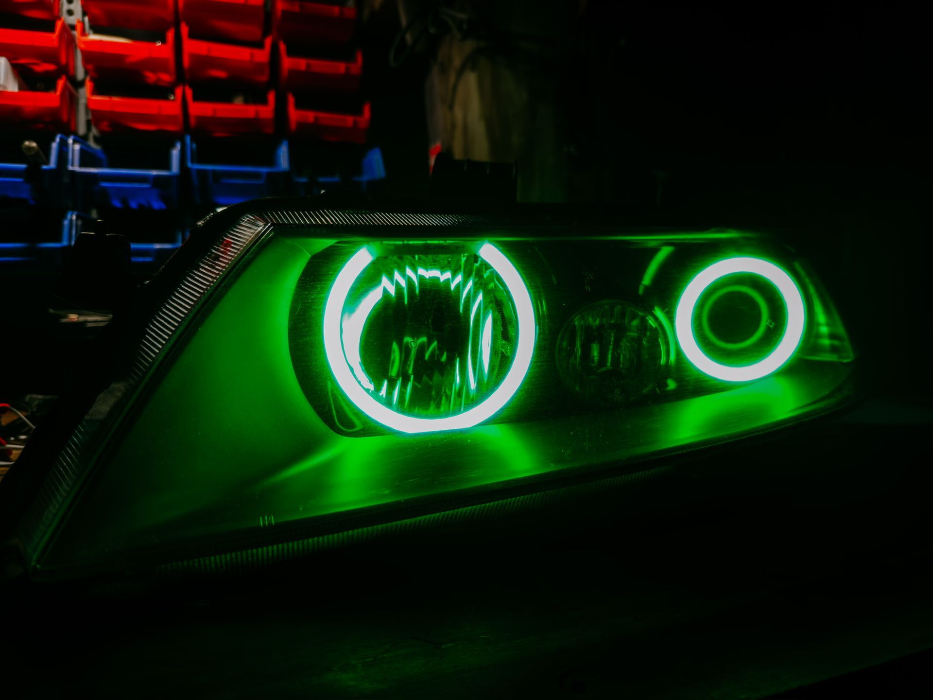 Honda - Switchback RGB Dual Halos, Gloss Black