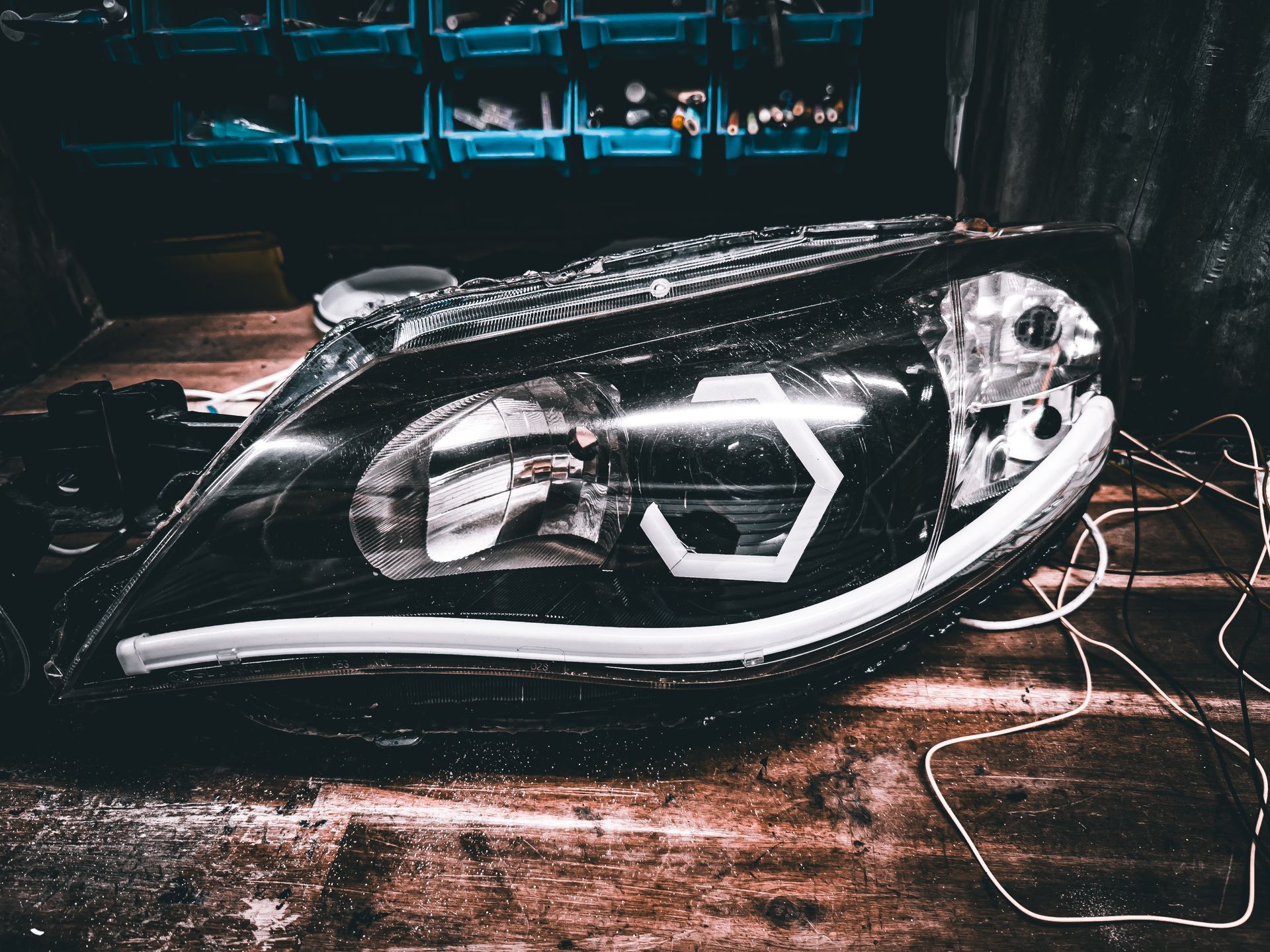 Subaru - RGB Hex Halo, Gloss Black, RGB Strip, RGB Demon Eyes