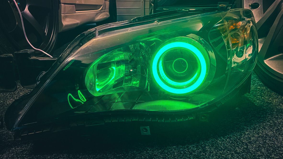 Subaru - RGB Halo, RGB Demon Eyes, Gloss Black