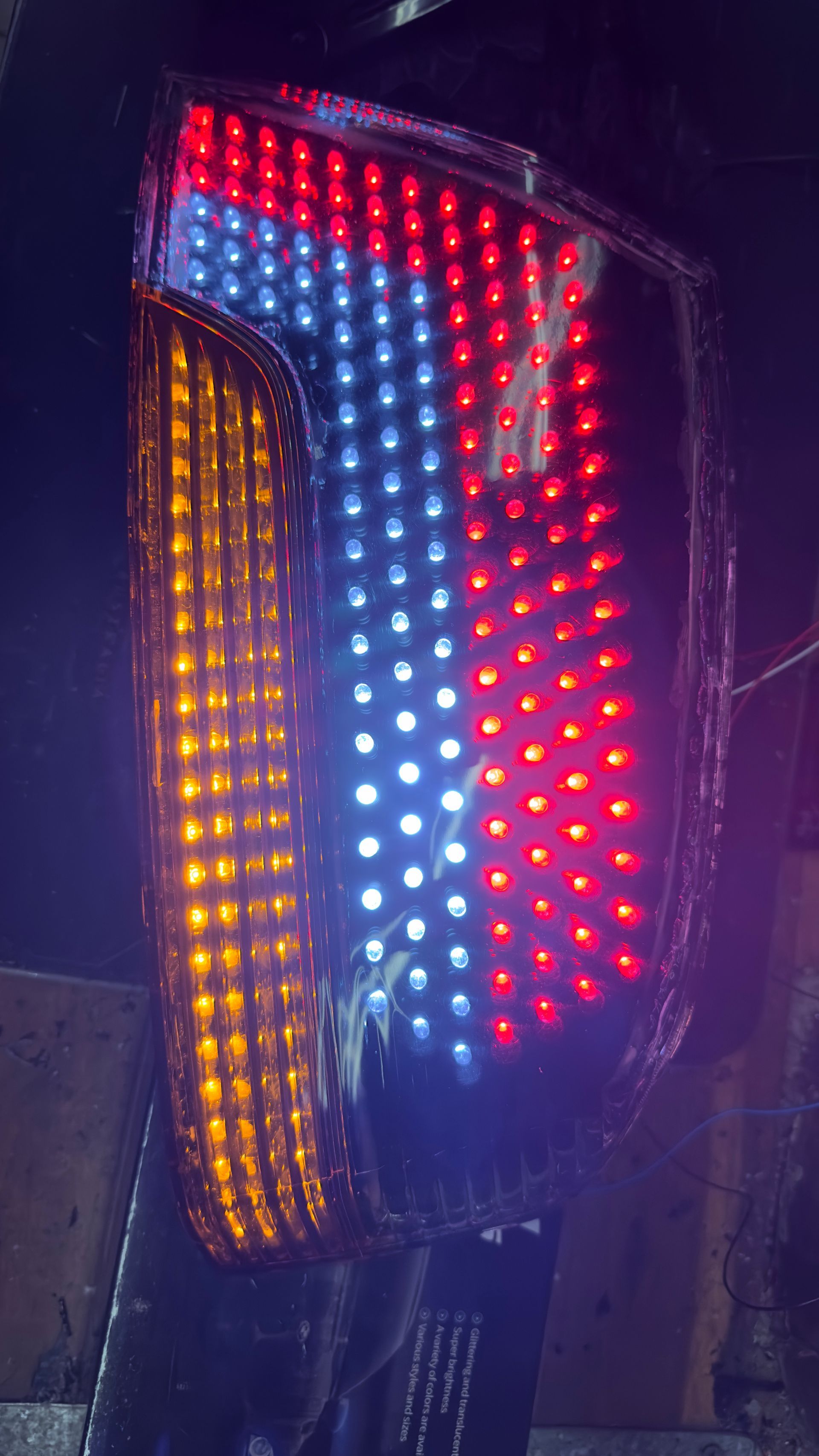 Mitsubishi Evo 7 taillights - Custom Brake, Reverse & Turn Signal assembly