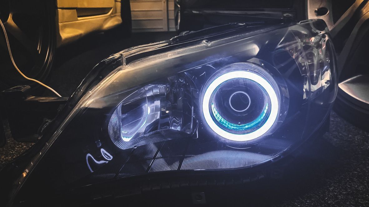 Subaru - RGB Halo, RGB Demon Eyes, Gloss Black