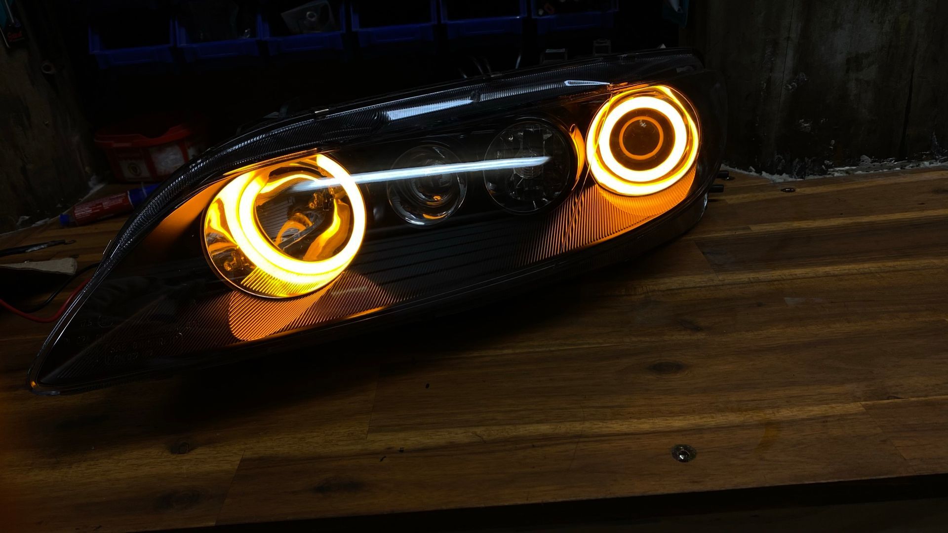 Honda - Switchback Dual Halos, Gloss Black