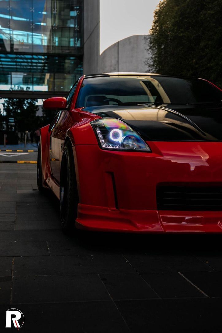 Nissan 350z (depo headlights) - Switchback Halos, Gloss Black