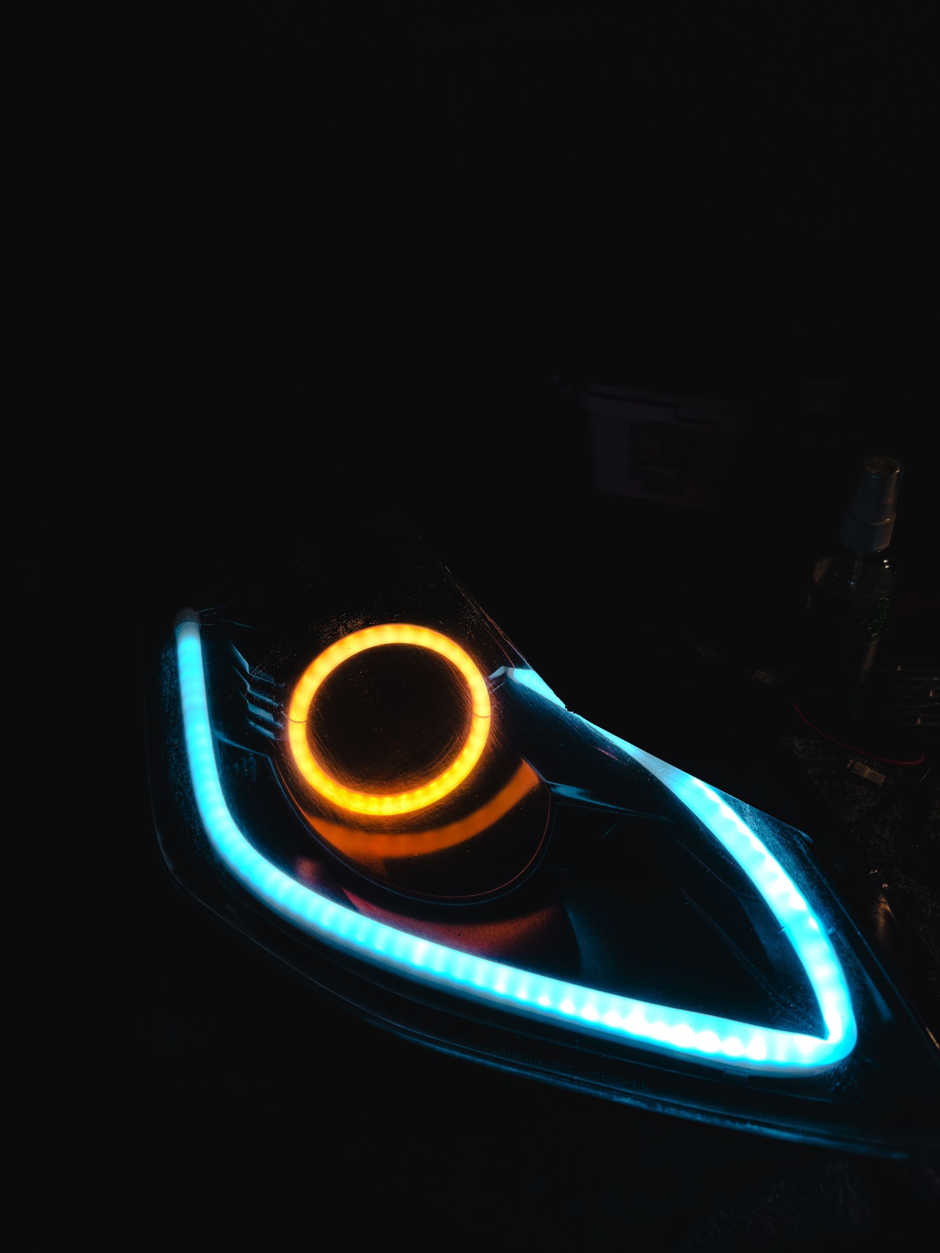 Nissan 350z (facelift) - RGB Halo, LED Strip, Gloss Black