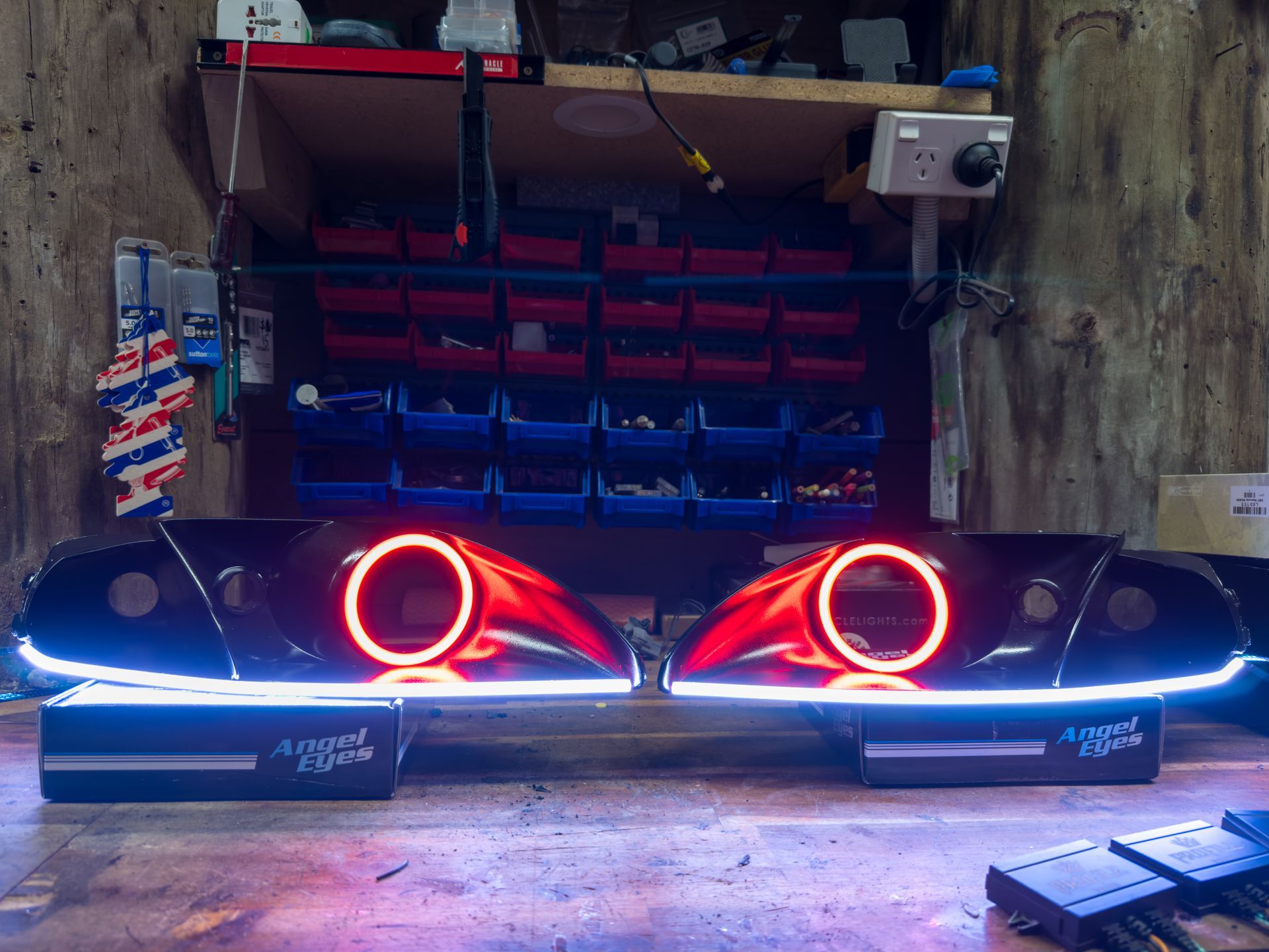 Toyota Soarer - RGB Halos, RGB Strip, Gloss Black