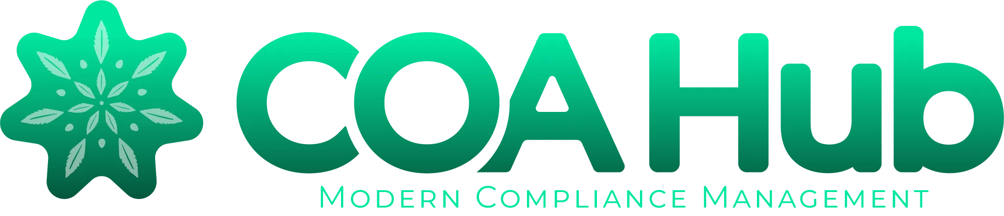 Green logo: Starburst graphic with the words