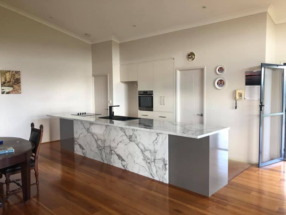 Wood Modern Kitchen — Master Cabinets from Kitchen Cabinets in Bundaberg, QLD