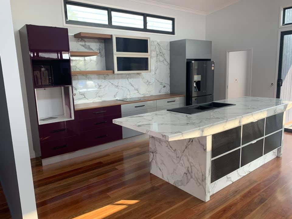 Modern Kitchen Counter — Master Cabinets from Kitchen Cabinets in Bundaberg, QLD