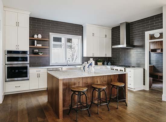 Wood Modern Kitchen — Master Cabinets from Kitchen Cabinets in Bundaberg, QLD