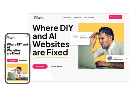 example web design fixes