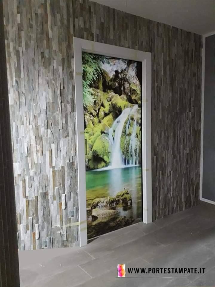 porte per interni in vetro con decorazioni su misura