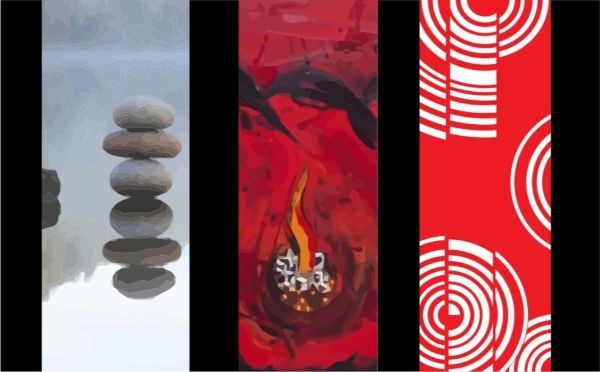 decori colorati per porte