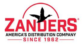 The logo for zanders america 's distribution company since 1962