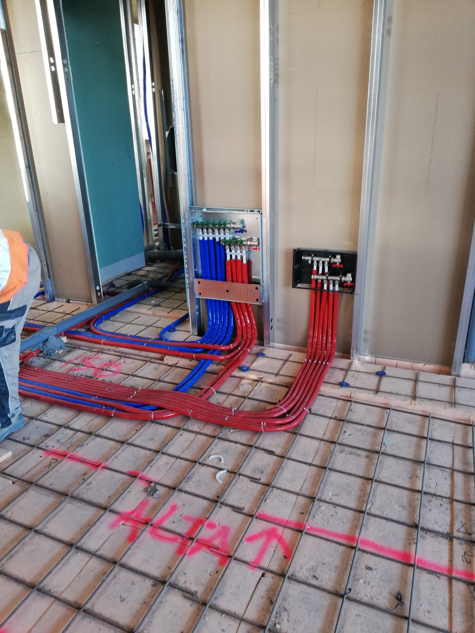 tubazioni idriche acqua calda e fredda