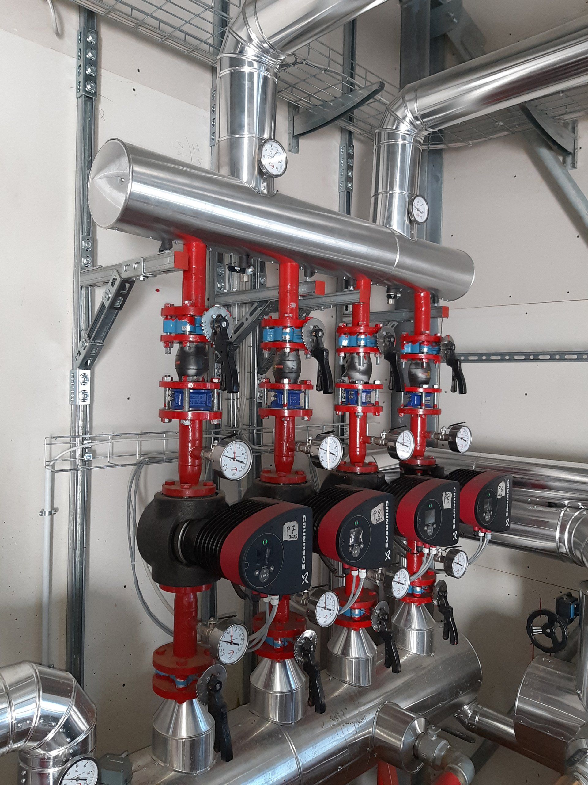 tubazioni acqua calda e fredda industriale