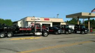 Trucks at a Gas Station | Gallery | Bogarts Repair & Recovery