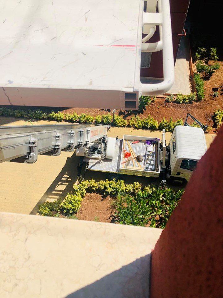 Camion traslochi visto dall'alto