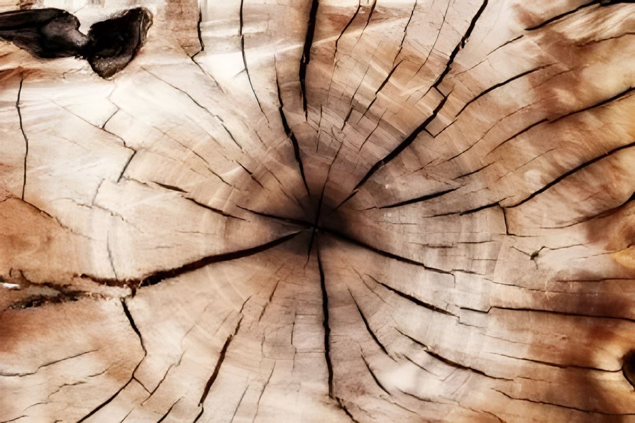 A Close Up of a Tree Stump Showing the Annual Rings — Blue River Landscape Supplies in Foulden, QLD
