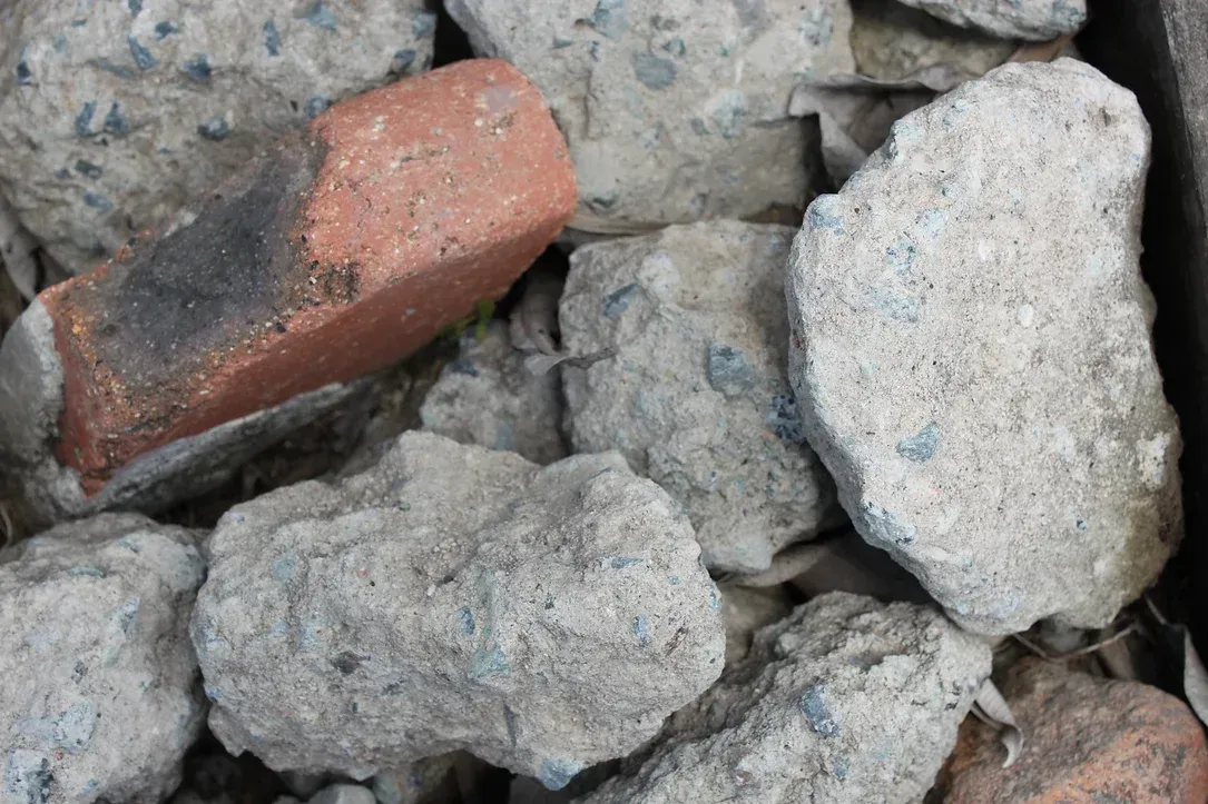 A Pile of Rocks With a Brick in the Middle — Blue River Landscape Supplies in Foulden, QLD