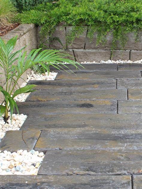 Pavers in a garden— Blue River Landscape Supplies in Foulden, QLD