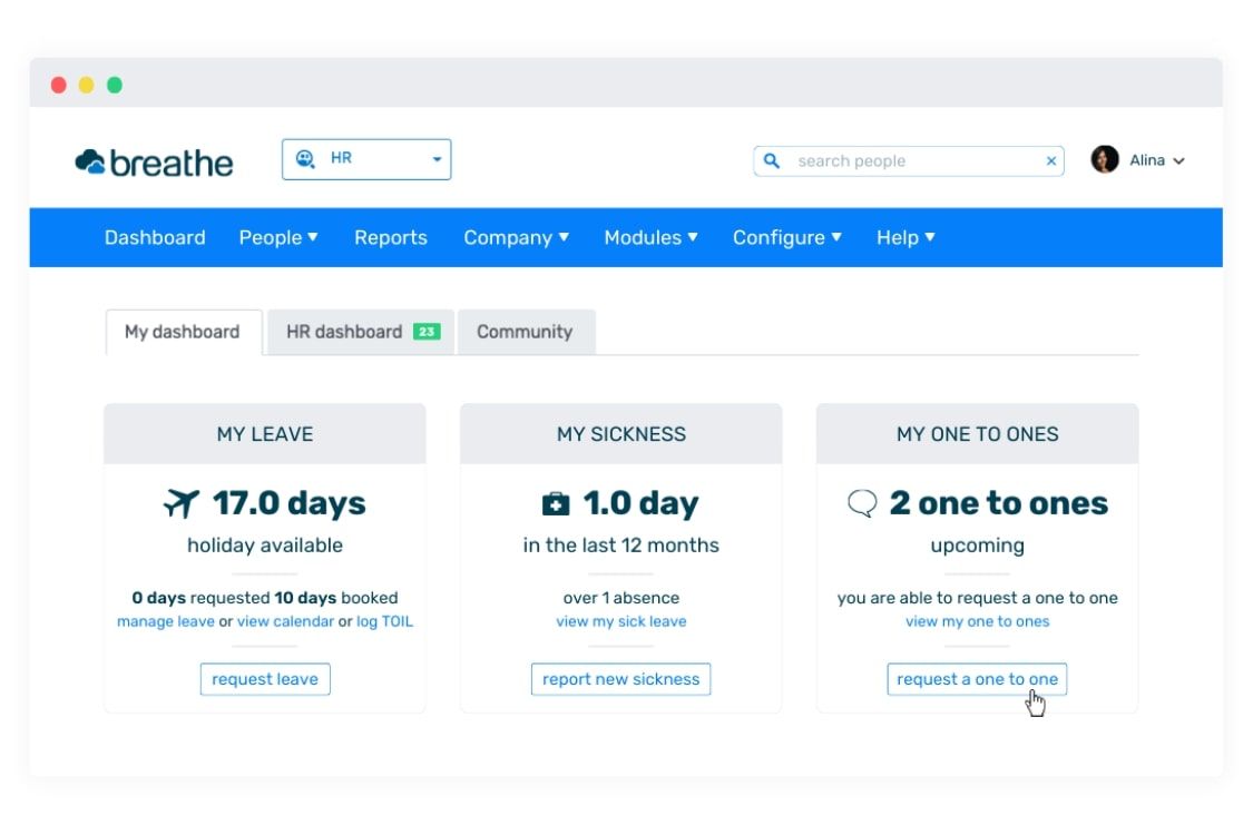 Breathe HR software 