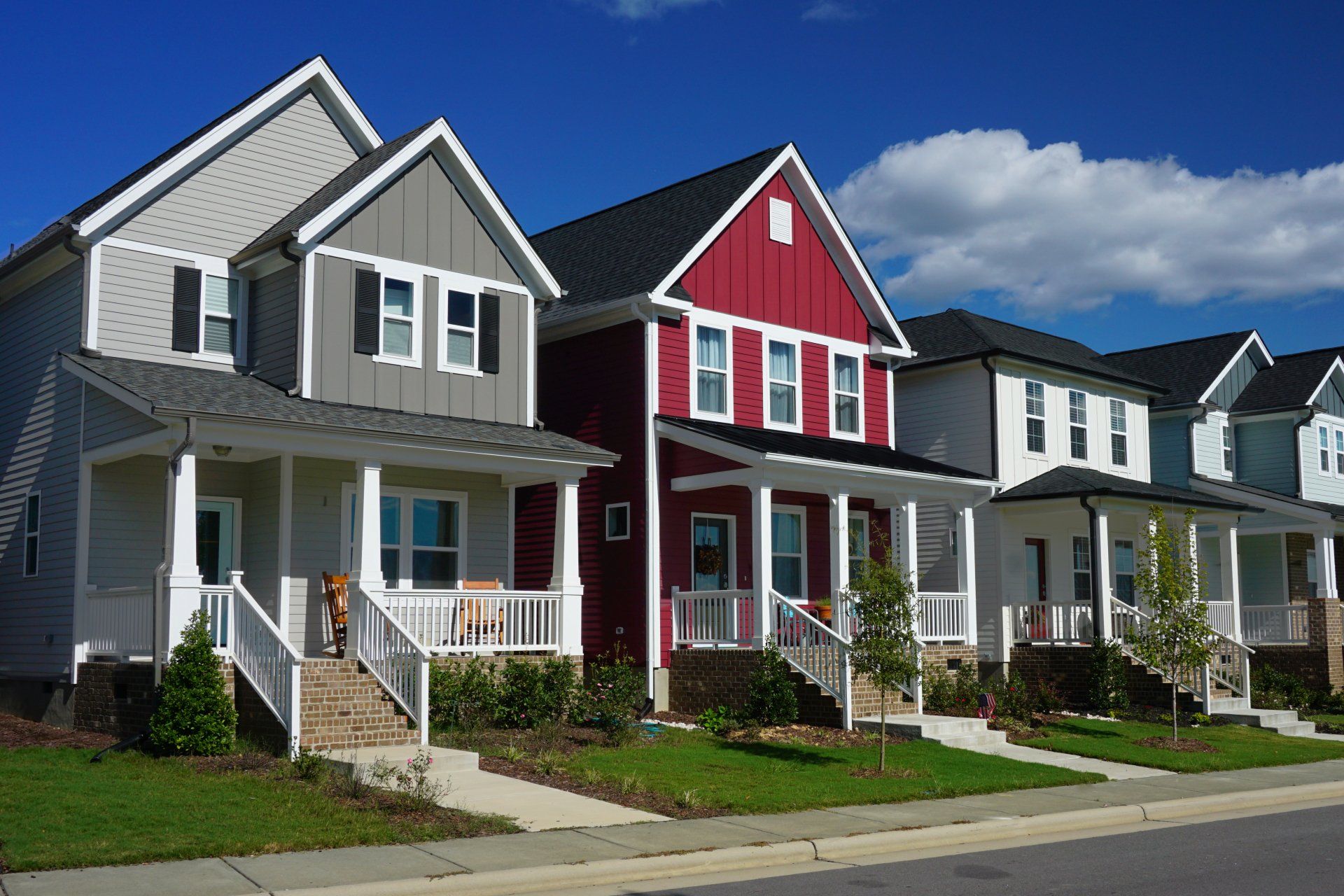 Photo of new construction homes