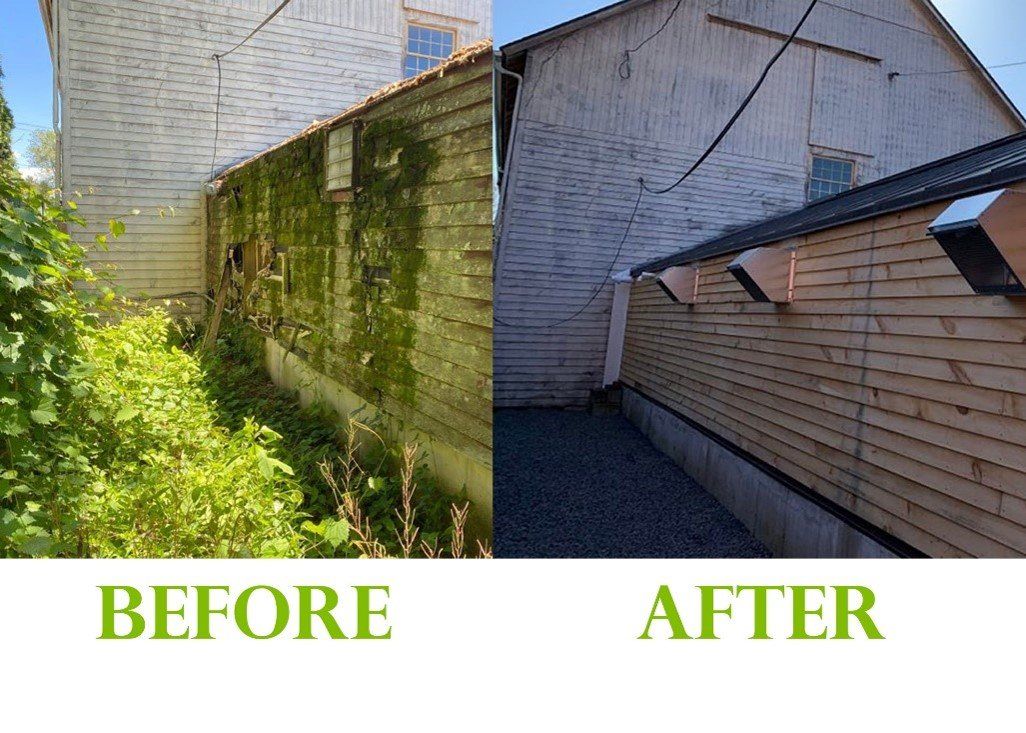 before and after exterior