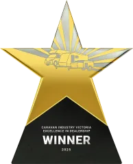 Winner of the Caravan Industry Victoria Excellence in Dealership 2025