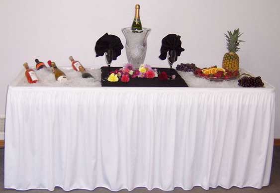 6ft. Chill Table Skirted — Royal Oak, MI — C & N Party Rentals