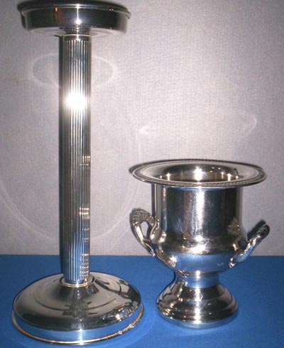Silver Wine Bucket Stand — Royal Oak, MI — C & N Party Rentals
